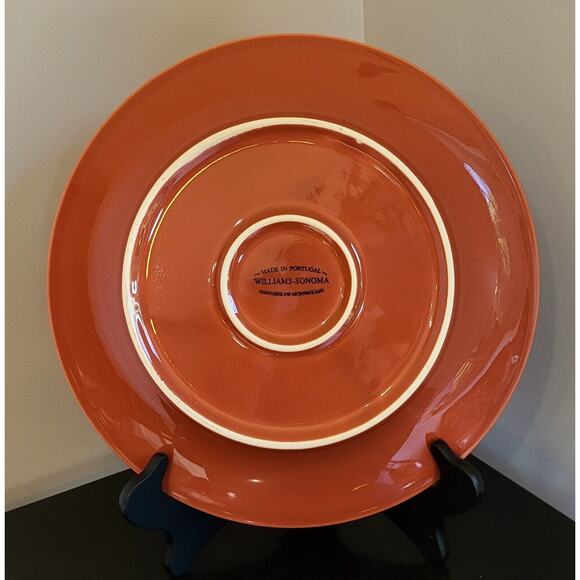(Qty 1) Williams Sonoma "Belvedere - Pomegranate" Red Dinner Plate 11 1/2" - Picture 4 of 12